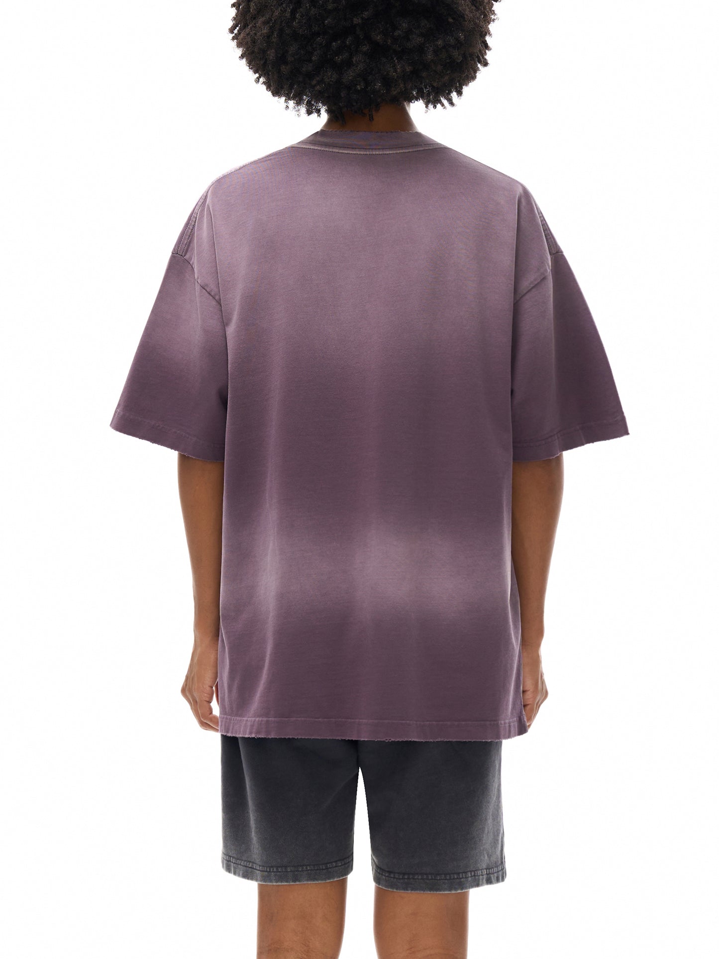 Sun Fade Hand-Frayed Cotton T-Shirt