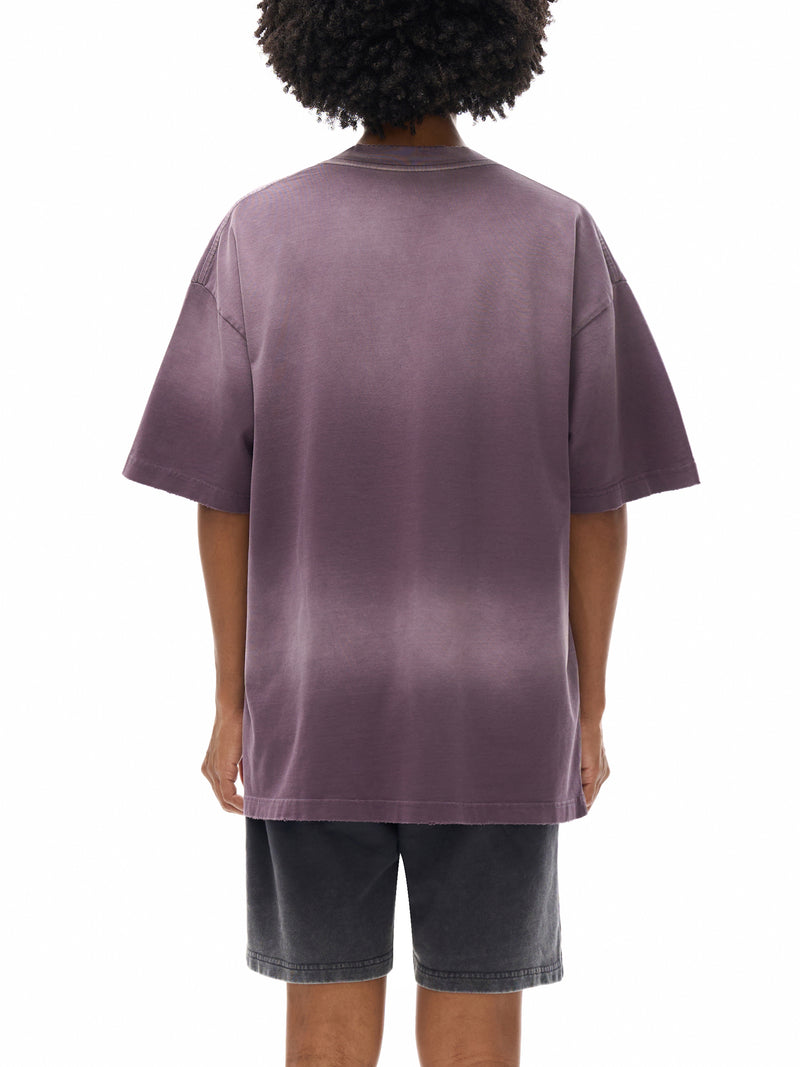 Sun Fade Hand-Frayed Cotton T-Shirt