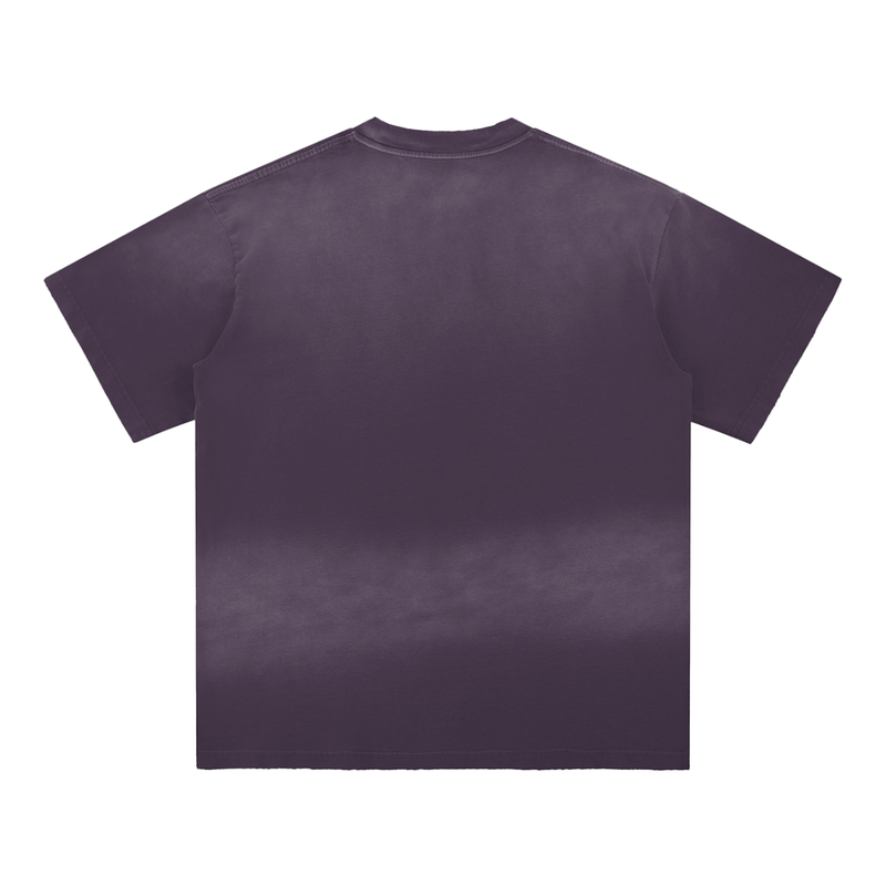 Sun Fade Hand-Frayed Cotton T-Shirt