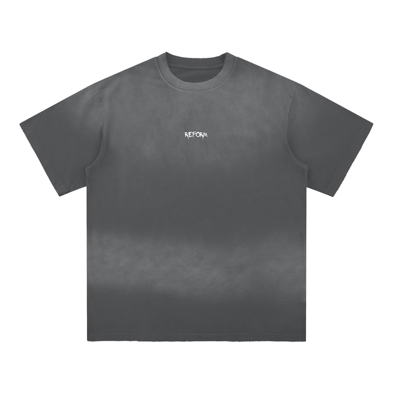 Sun Fade Hand-Frayed Cotton T-Shirt