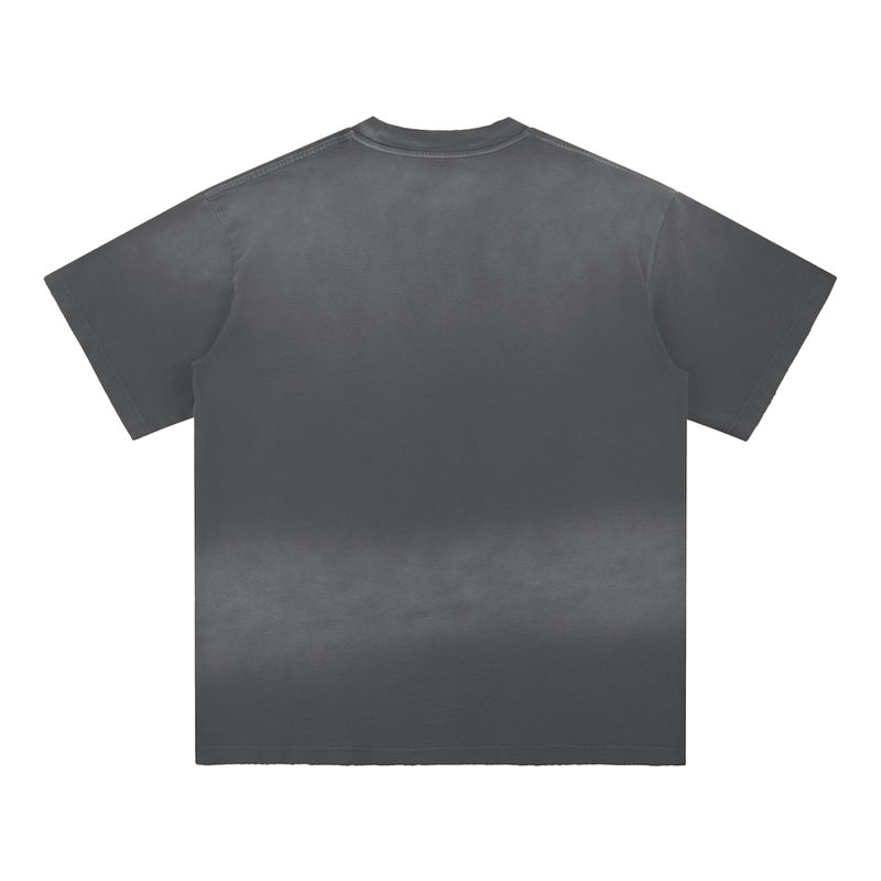 Sun Fade Hand-Frayed Cotton T-Shirt