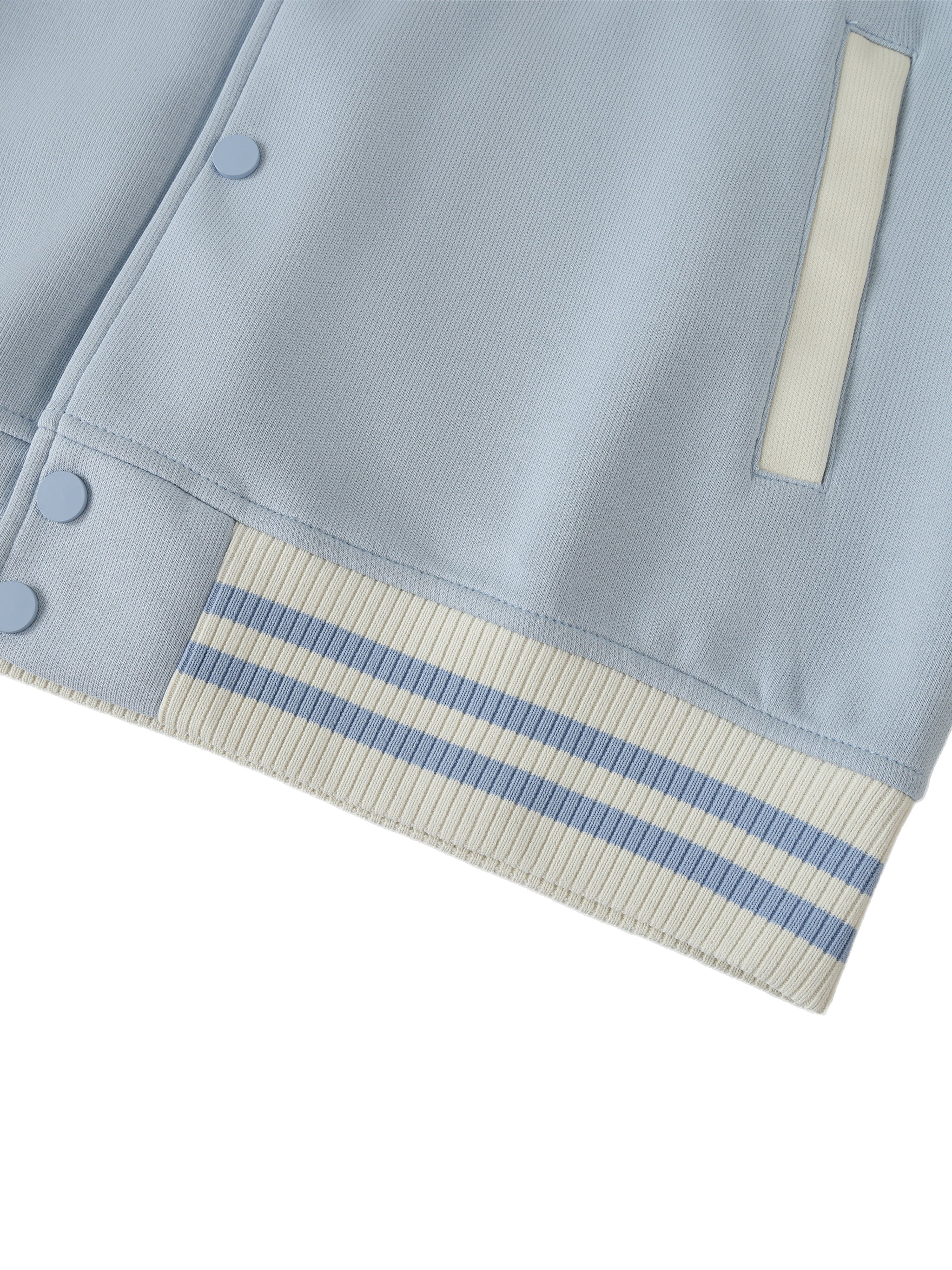 Two Tone Raglan Sleeve Varsity Jacket