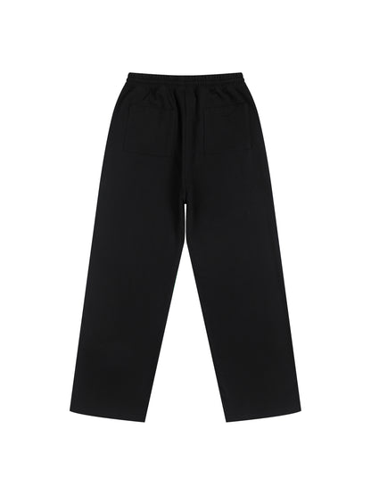 Unisex 100% Cotton Fleece Straight Wide Leg Jogger