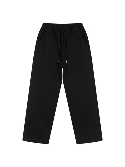 Unisex 100% Cotton Fleece Straight Wide Leg Jogger
