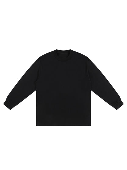 Heavyweight 100% Cotton Drop Shoulder Long Sleeve Shirt - 270gsm