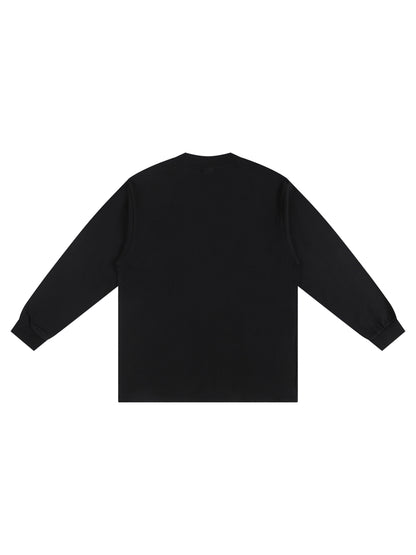 Heavyweight 100% Cotton Drop Shoulder Long Sleeve Shirt - 270gsm