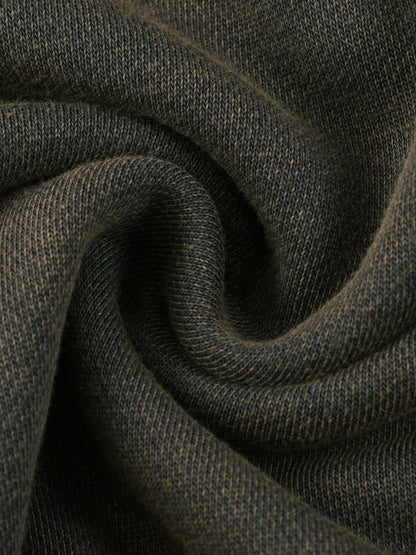 Vintage Washed Frayed-Hem Hoodie