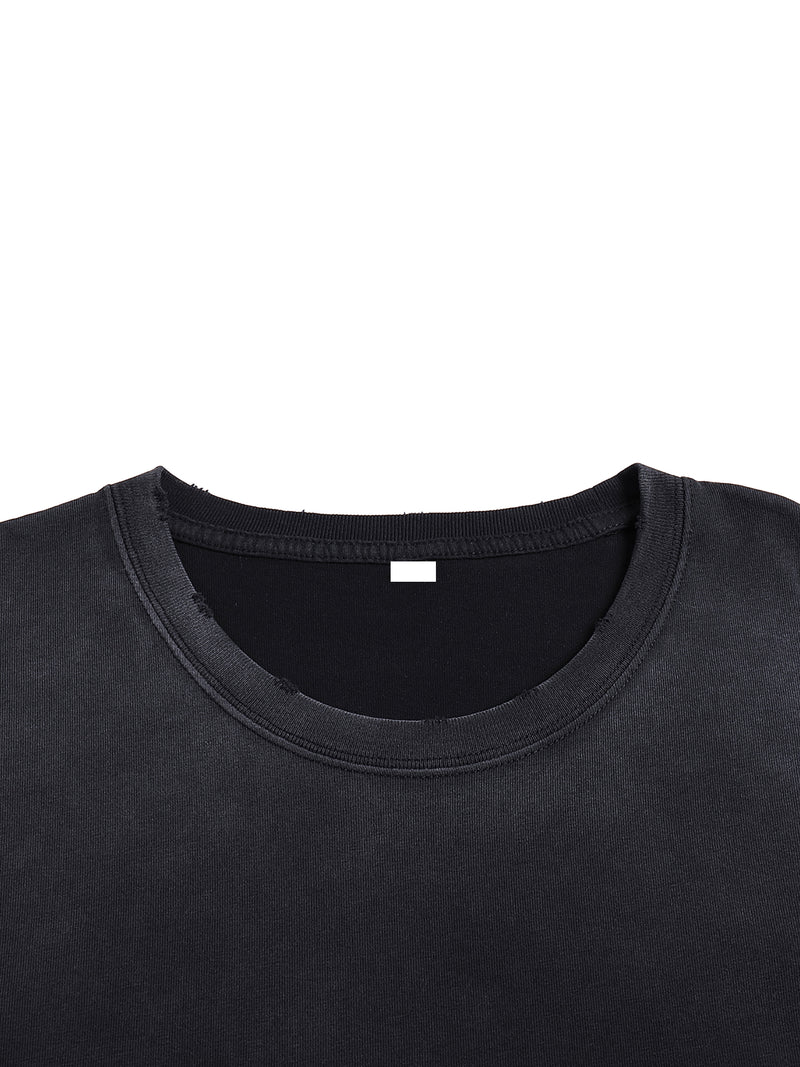 Vintage Washed Hand-Frayed T-Shirt