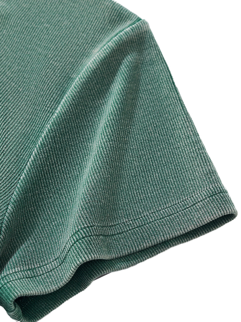 Vintaged-Wash Bodycon Cotton T-Shirt