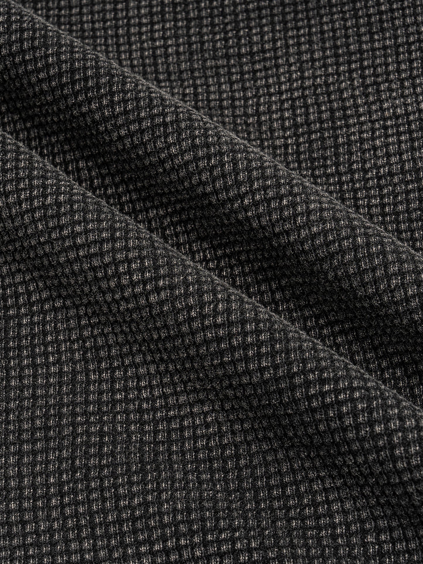 Waffle-Texture Washed Boxy T-Shirt