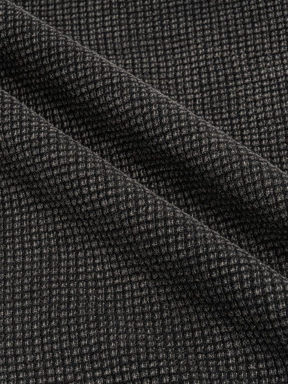 Waffle-Texture Washed Boxy T-Shirt