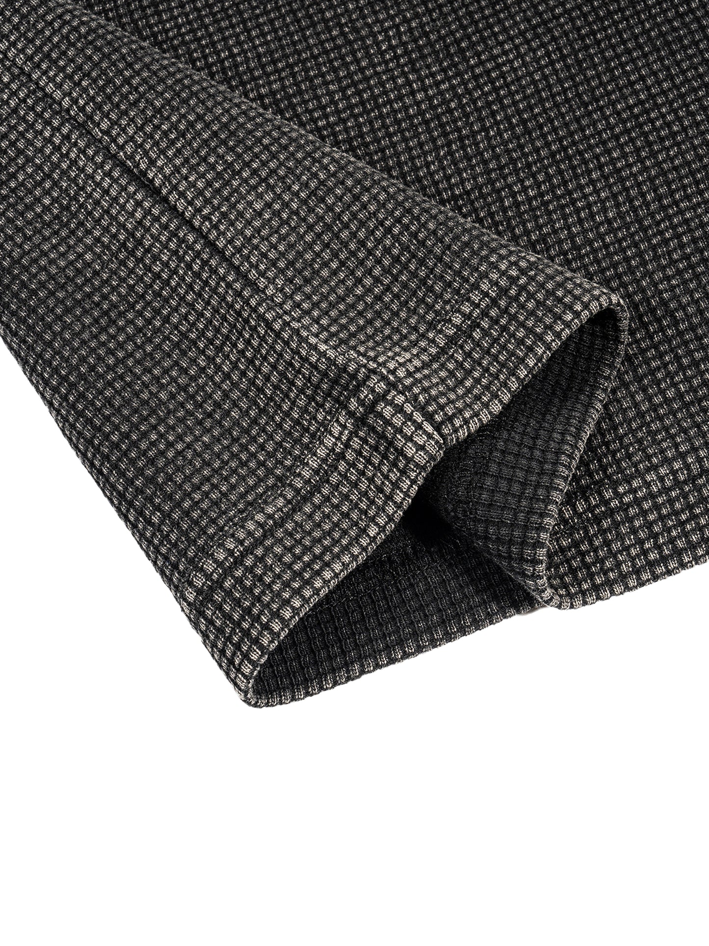 Waffle-Texture Washed Boxy T-Shirt