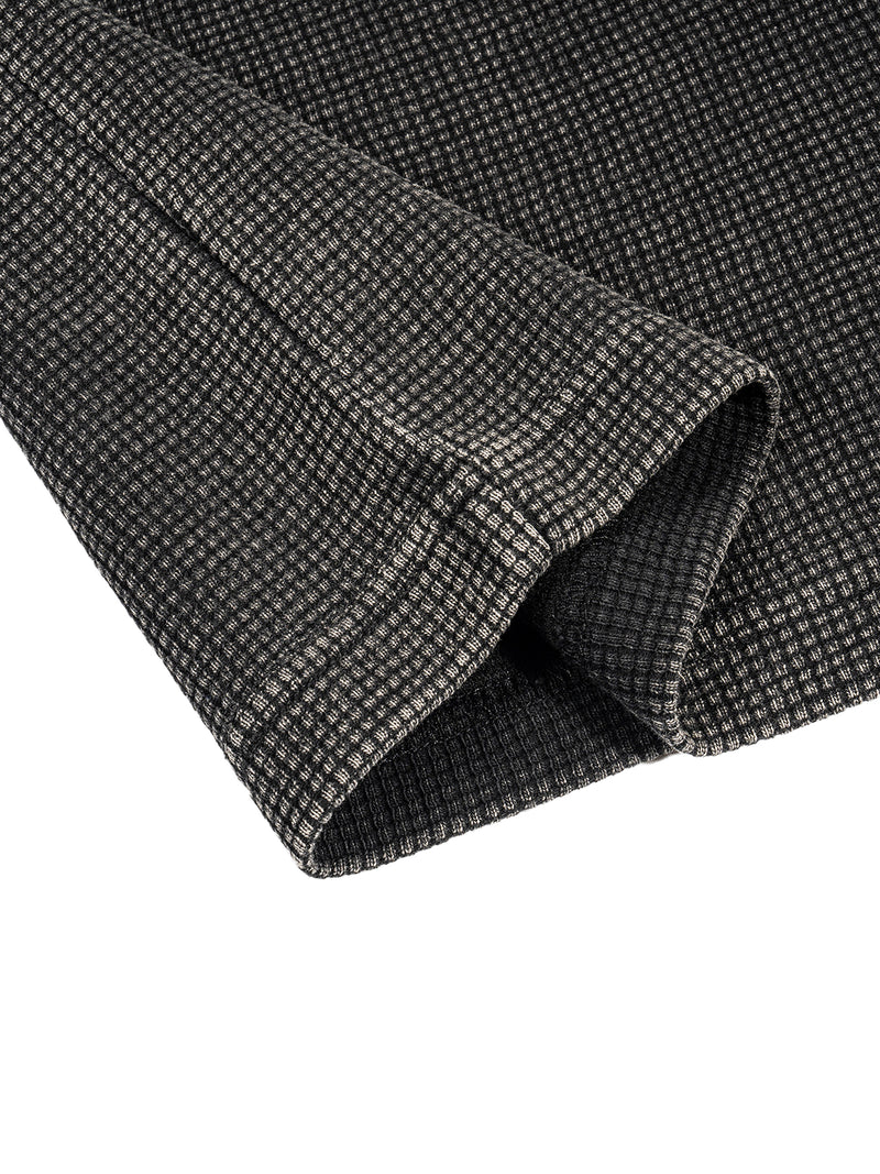 Waffle-Texture Washed Boxy T-Shirt