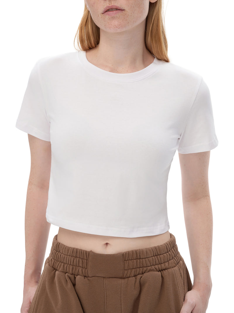 Women's Fitted Crop Tee | Bodycon T-Shirt